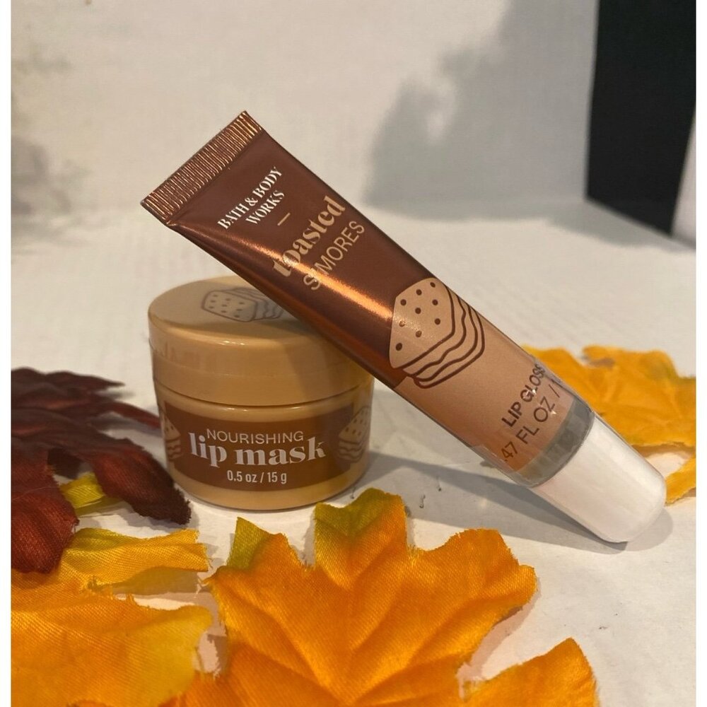 Bath & Body Works “Toasted S’Mores” New 2-Pc Lip Care Set